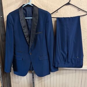 Men's Navy Blue Blazer and Pants Set